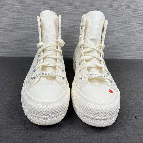 Size 6.5 - Womens Chuck Taylor All Star Lift Platform High 'Y2K Heart' A09114C - Picture 2 of 8